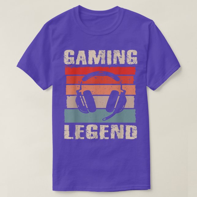 T-shirt Jeu Légende Gamer Pour Garçons Ados Jeux Vidéo Fun (Design devant)