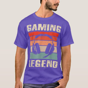 T-shirt Jeu Légende Gamer Pour Garçons Ados Jeux Vidéo Fun