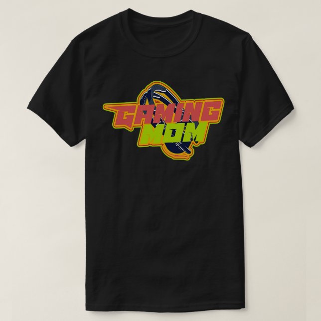 T-shirt Jeu Maman drôle de badge casque (Design devant)