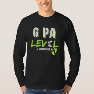 T-shirt Jeu Mens G Niveau Pa Déverrouillé Gamer Levelup F
