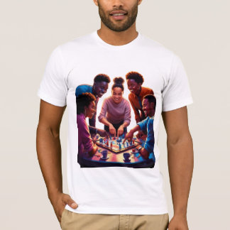 T-shirt Jeu Night Delight : Amitié et Amusants Enmêlé"
