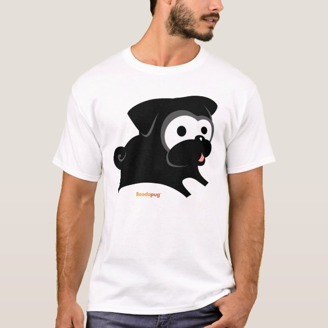 T-shirt Jeu noir de carlin ! Chemise (Devant)