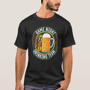 T-shirt Jeu Nuit Boire Équipe Famille Jeu Nuit