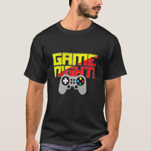 T-shirt Jeu Nuit Vidéo Gamer Amusants Contrôleur Garçons F