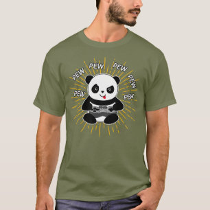 T-shirt Jeu Panda Pew Cute Jeu cadeau de Noël