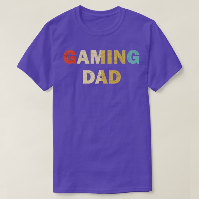 T-shirt Jeu Papa Real Gamer Père (Design devant)