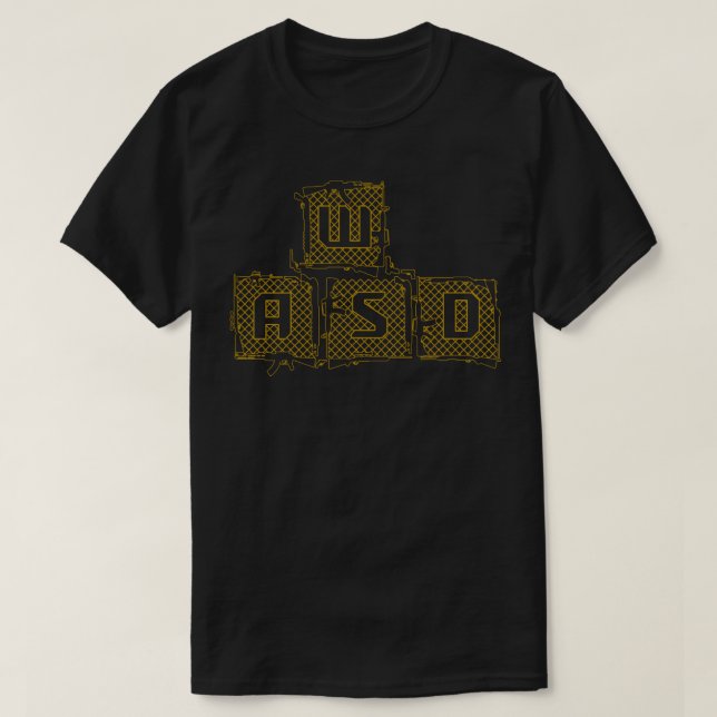 T-shirt Jeu PC WASD FPS Gamer (Design devant)
