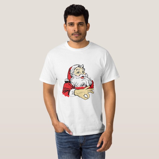T-SHIRT JEU PÈRE NOËL DE CERCLE (Devant entier)