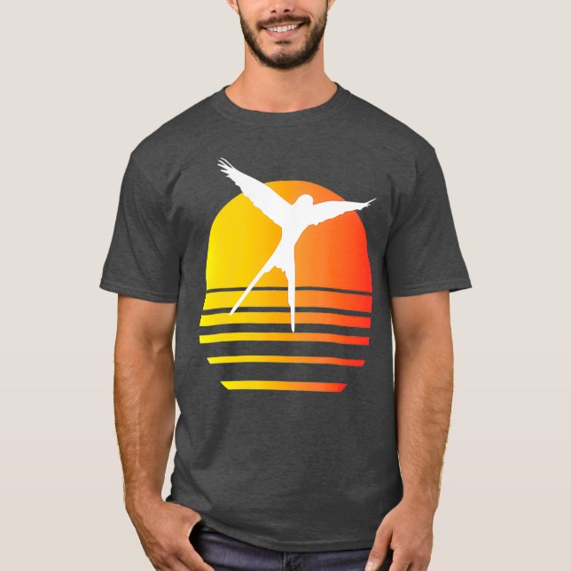 T-shirt Jeu    Plate-forme de tableau d'oiseaux (Devant)