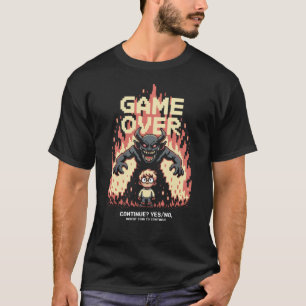 T-shirt Jeu Plus De 8 Bits Glitch Art