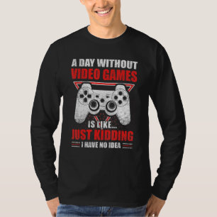 T-shirt Jeu Pour Hommes Femmes Garçons Jeux Vidéo Drôle Je