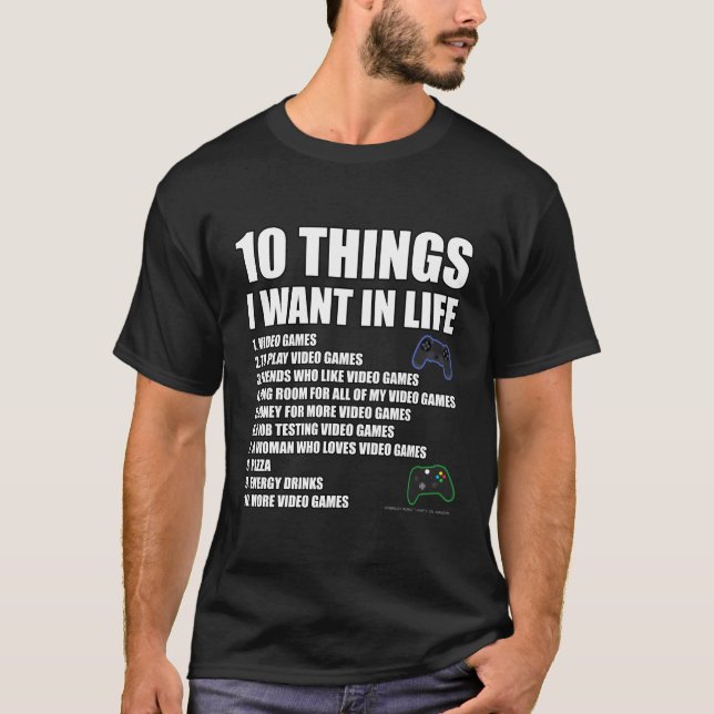 T-shirt Jeu Pour Vidéo Jeu Nouveauté (Devant)
