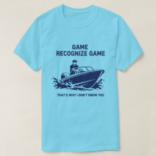 T-shirt Jeu Reconnaître Jeu Graphisme Pêche en Bateau