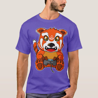T-shirt Jeu Red Panda Cute Gamer