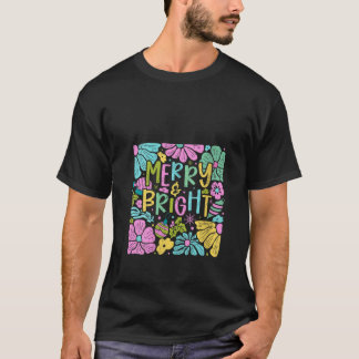 T-shirt Jeu rétro pour femmes et floral Boho brillant Chri
