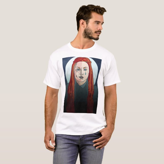 T-shirt Jeu rigide de Sansa des trônes (Devant entier)