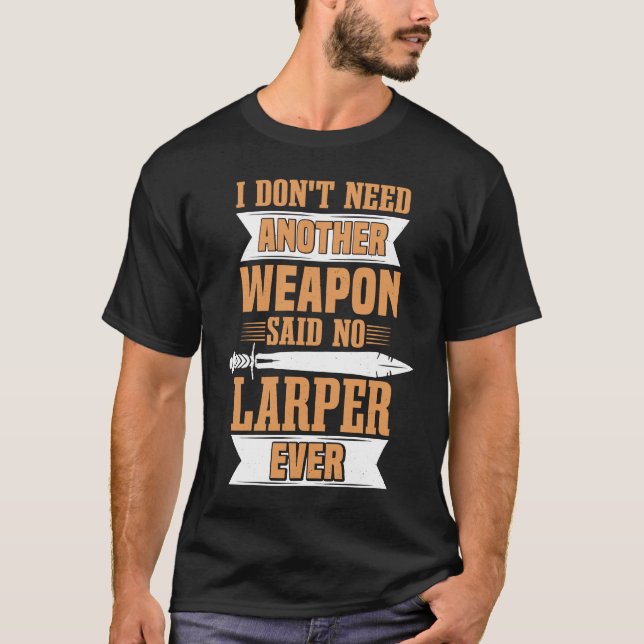 T-shirt Jeu rôle d'arme de mousse de Larping Jeu RPG & Lar (Devant)