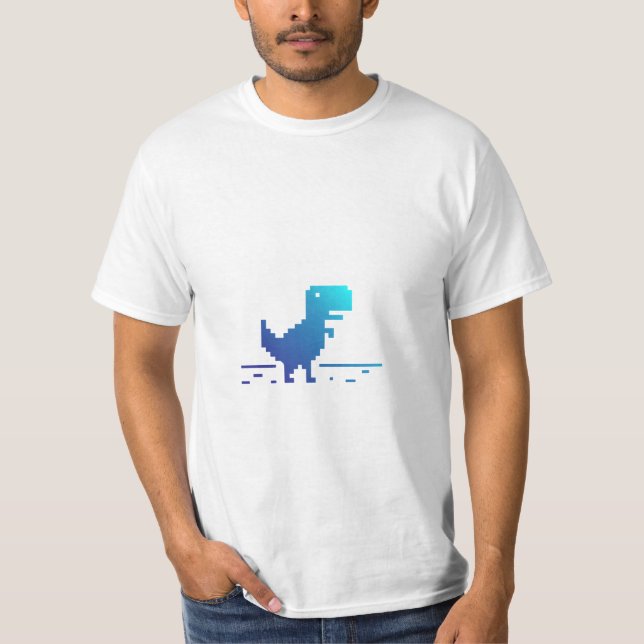 T-shirt Jeu sans wifi Dinosaur (Devant)