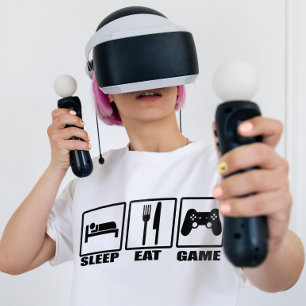 T-shirt Jeu Sleep Eat