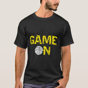 T-shirt Jeu Sur Basket; Blue Black Yellow Gold Team Co