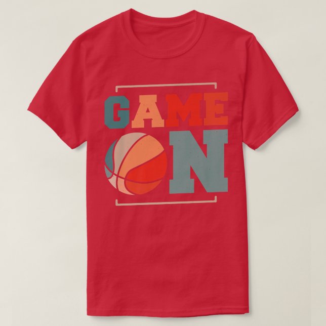 T-shirt Jeu Sur Basketball Jeu Motivation Jour (Design devant)