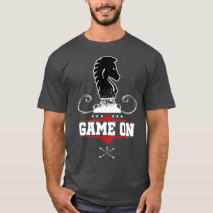 T-shirt Jeu Sur Checker Jeu Chevalier Pièce Cool Échecs