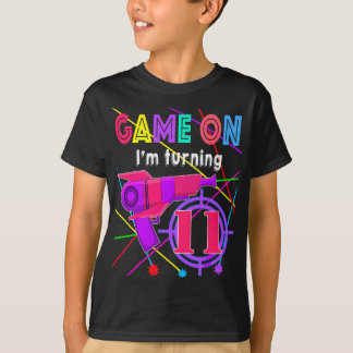 T-shirt Jeu sur I'm Turning 9 ans Balise laser garçon Anni
