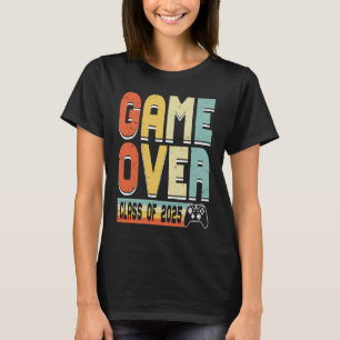 T-shirt Jeu Sur La Classe De 2025 Jeu Retro Gamer Graduat