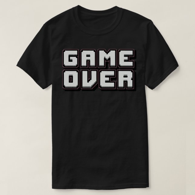 T-shirt Jeu sur l'art Pixel Rétro (Design devant)