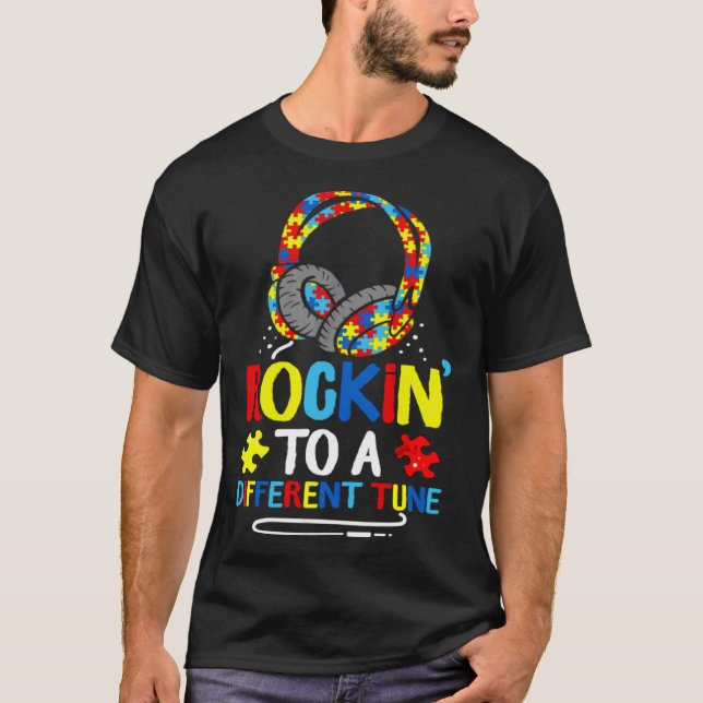 T-shirt Jeu sur l'autisme : une mélodie différente pour le (Devant)
