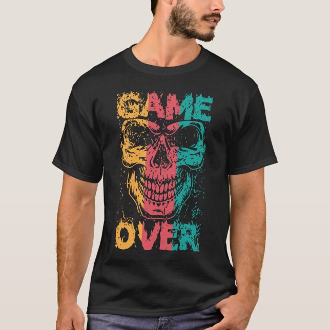 T-shirt Jeu sur le crâne (Devant)