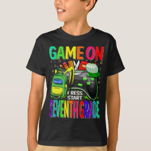 T-shirt Jeu sur le joueur de première année de septième an