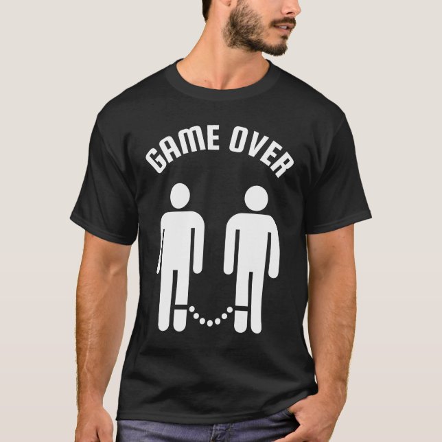 T-shirt Jeu sur le mariage gay drôle (Devant)