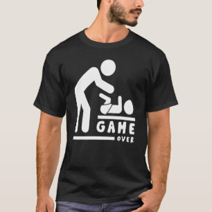 T-shirt Jeu sur le nouveau papa Baby shower fête des pères