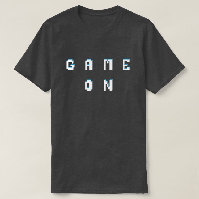 T-shirt Jeu sur le style de pixel rétro (Design devant)