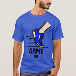 T-shirt Jeu sur l'exécution de baskets
