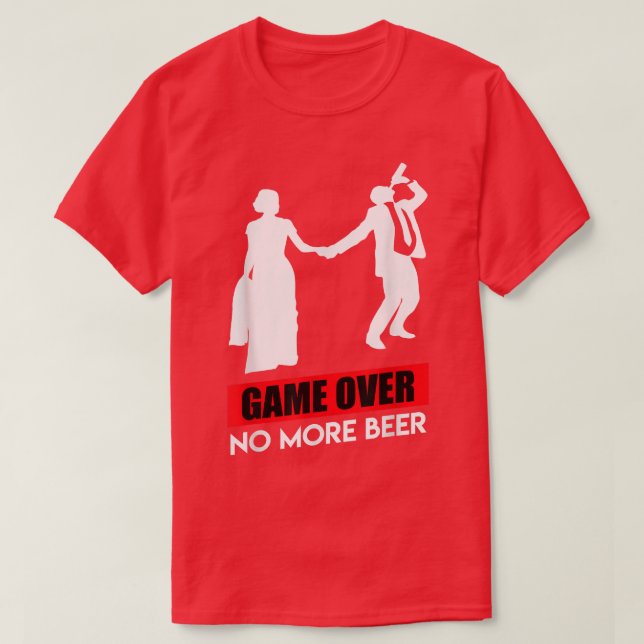 T-shirt Jeu sur marié bachelor mariage (Design devant)