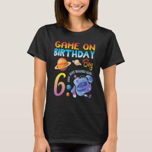 T-shirt Jeu Sur Mon Jeu D'Anniversaire Gamer Boy Vient D'A