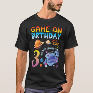 T-shirt Jeu Sur Mon Jeu D'Anniversaire Gamer Boy Vient D'A