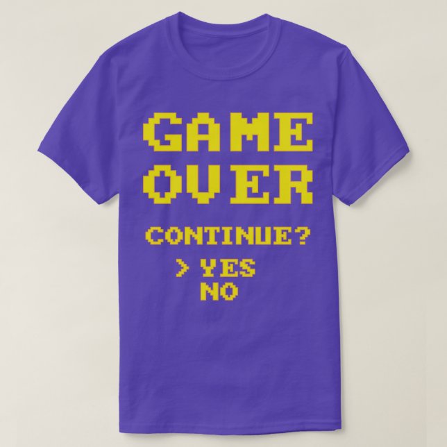 T-shirt Jeu sur Retro Jeu Pixel Art (Design devant)
