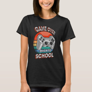 T-shirt Jeu Sur Vidéo Jeu Contrôleur Gamer Retour À Sch