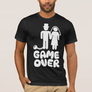 T-shirt Jeu terminé Mariée Marié Mariage