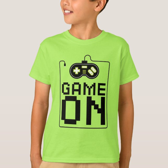 T-shirt Jeu vidéo activé (Devant)