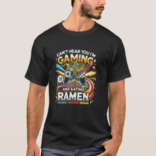 T-shirt Jeu Vidéo amusant Ramen Noodles Jeu Jeu Japonais V