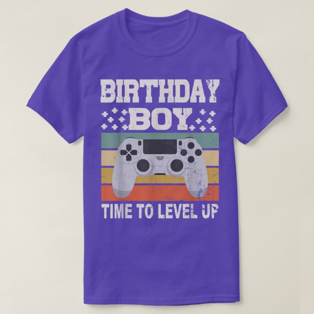 T-shirt Jeu vidéo Anniversaire Joueur Anniversaire Joueur  (Design devant)
