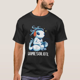 T-shirt Jeu vidéo Axolotl Gamesolotl