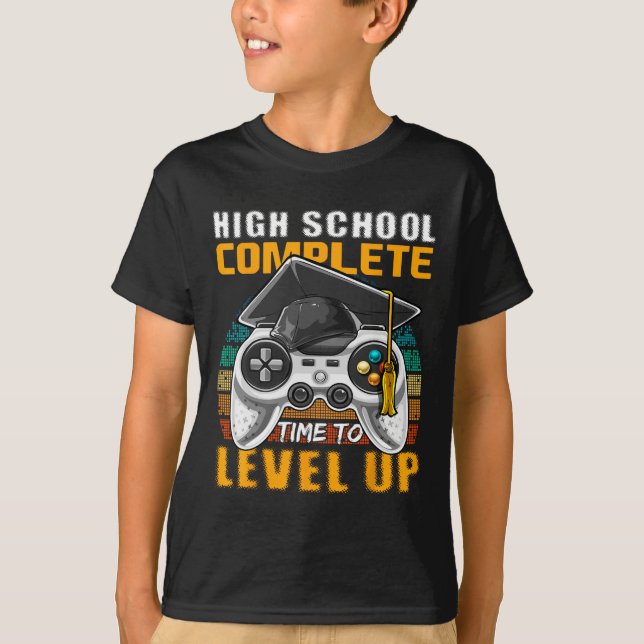 T-shirt Jeu Vidéo Complet de l'école Cadeau Graduation Sen (Devant)