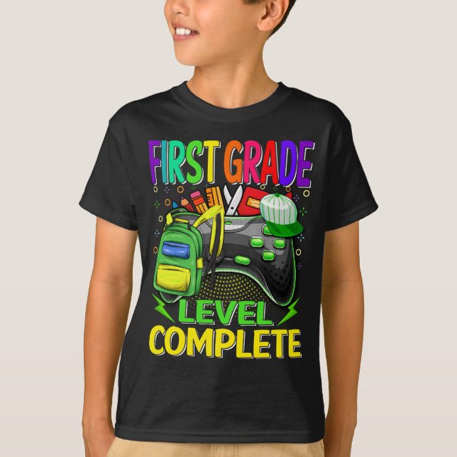 T-shirt Jeu vidéo complet de premier niveau (Devant)