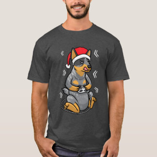 T-shirt Jeu vidéo de chien de bétail australien Jeu Jeu Je