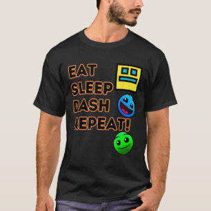 T-shirt Jeu vidéo de géométrie Sleep Dash Repeat Joueur vi